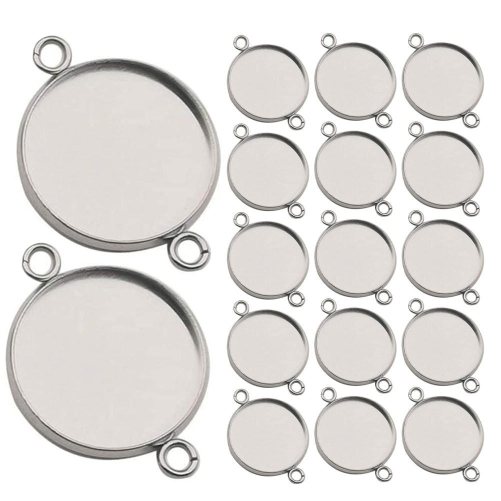 Bezels Set Pendant - 20 pezzi di supporti per gioielli