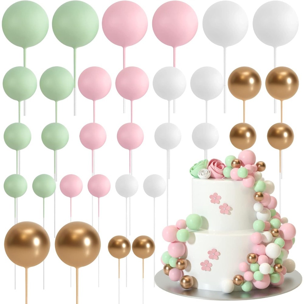 Gold Foil Flakes - 20 palline decorative per torta di
