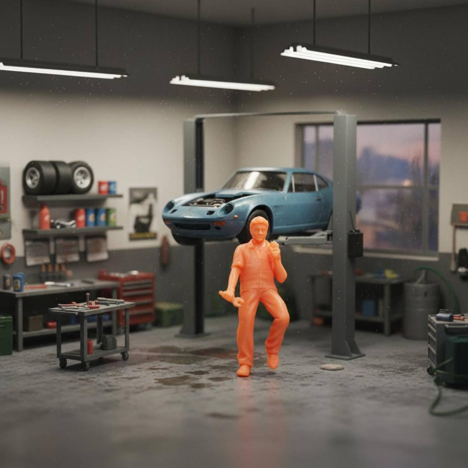 Figura di un riparatore in res - Resin Craft Workshop recensione e prezzo